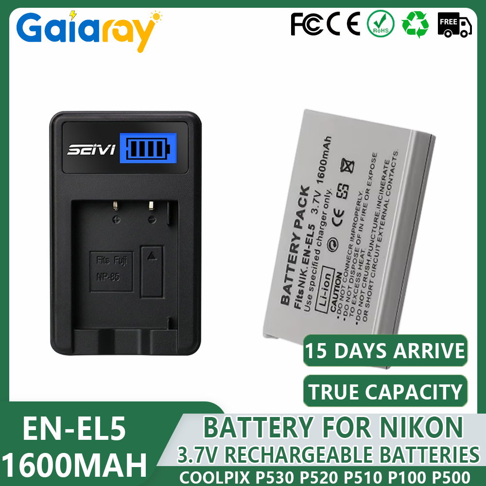 Nikon Camera D3500 - 1-4 Uds EN-EL5 ENEL5 batería +