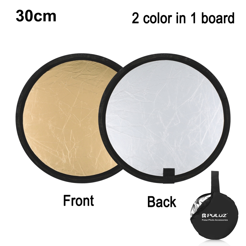 Reflector Disc Silver - PULUZ-tablero Reflector de fotografía, disco Reflector