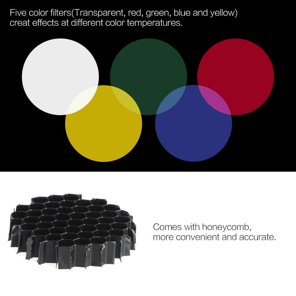 Honeycomb Grid Filter - Kit de 5 filtros de color