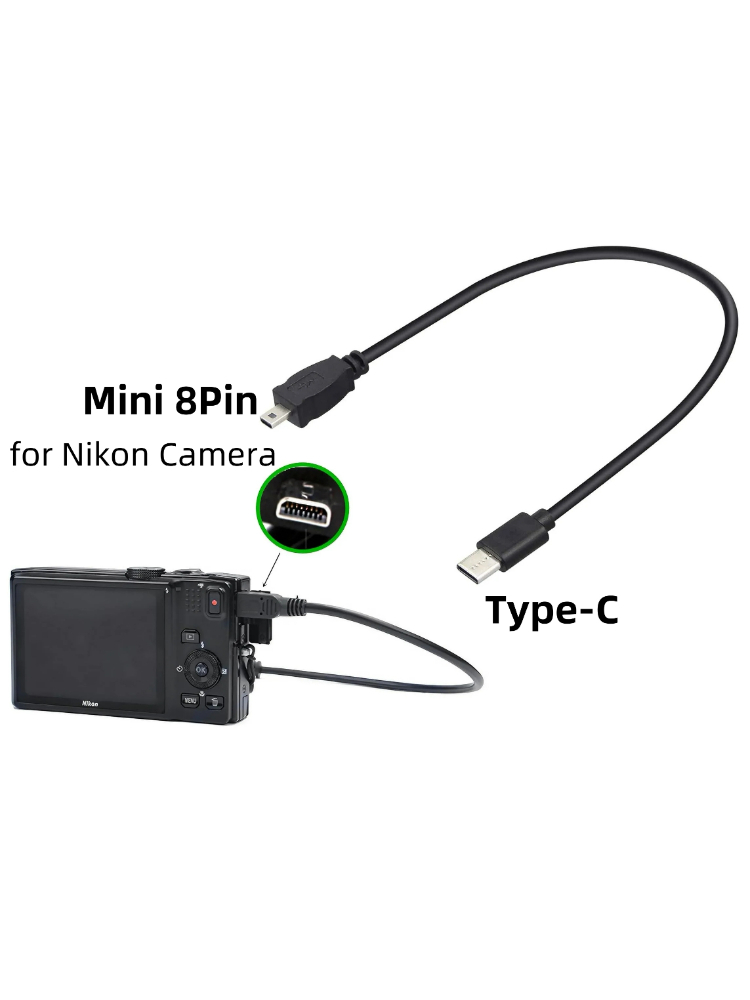 Nikon Camera D3500 - Cable de carga de transferencia de