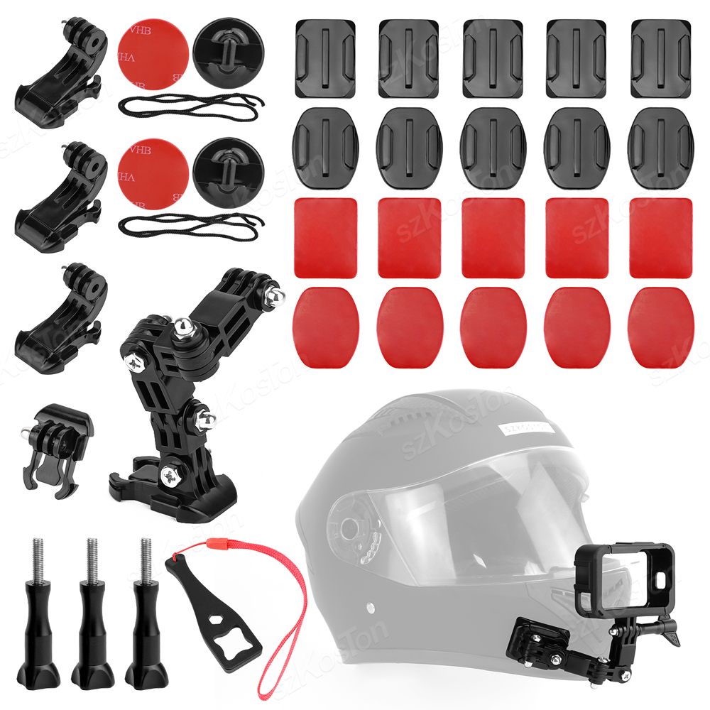 Gopro Action Camera Hero 13 Black - Kits de montaje de barbilla para