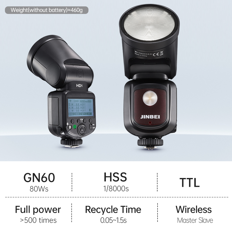 JINBEI HD-1 Flash de Cabeza Re - Photography Lighting With Flash reseña y precio