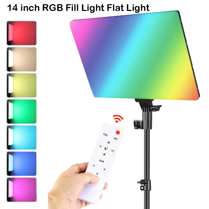 Luz LED de vídeo RGB de 14 pul - Photography Lighting Board reseña y precio