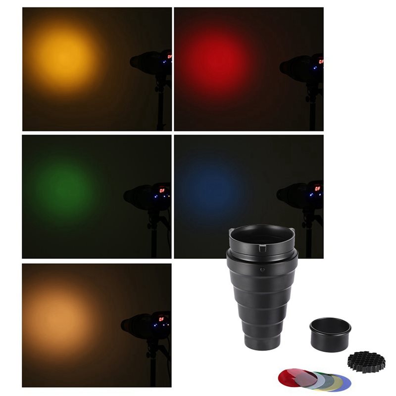 N75R-3X Snoot cónico con rejil - Honeycomb Grid Filter reseña y precio