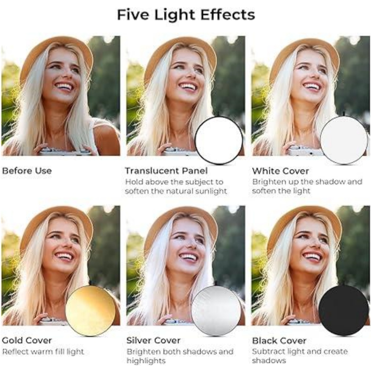 HUANYINGBJB Reflector de fotog - Photography Lighting For Outdoors reseña y precio
