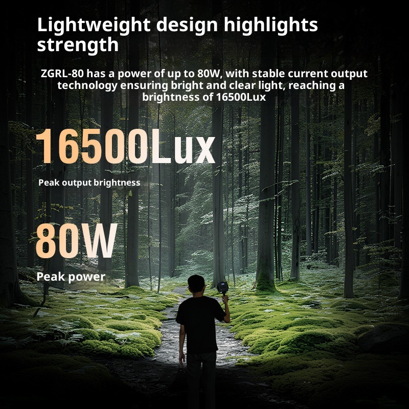 Luz LED de vídeo COB ZGRL80 de - Photography Lighting For Outdoors reseña y precio