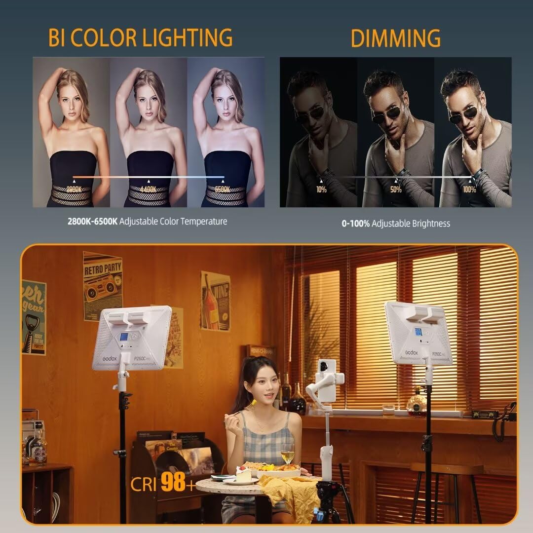 Godox P260C Pro Panel de luz L - Photography Lighting Board reseña y precio