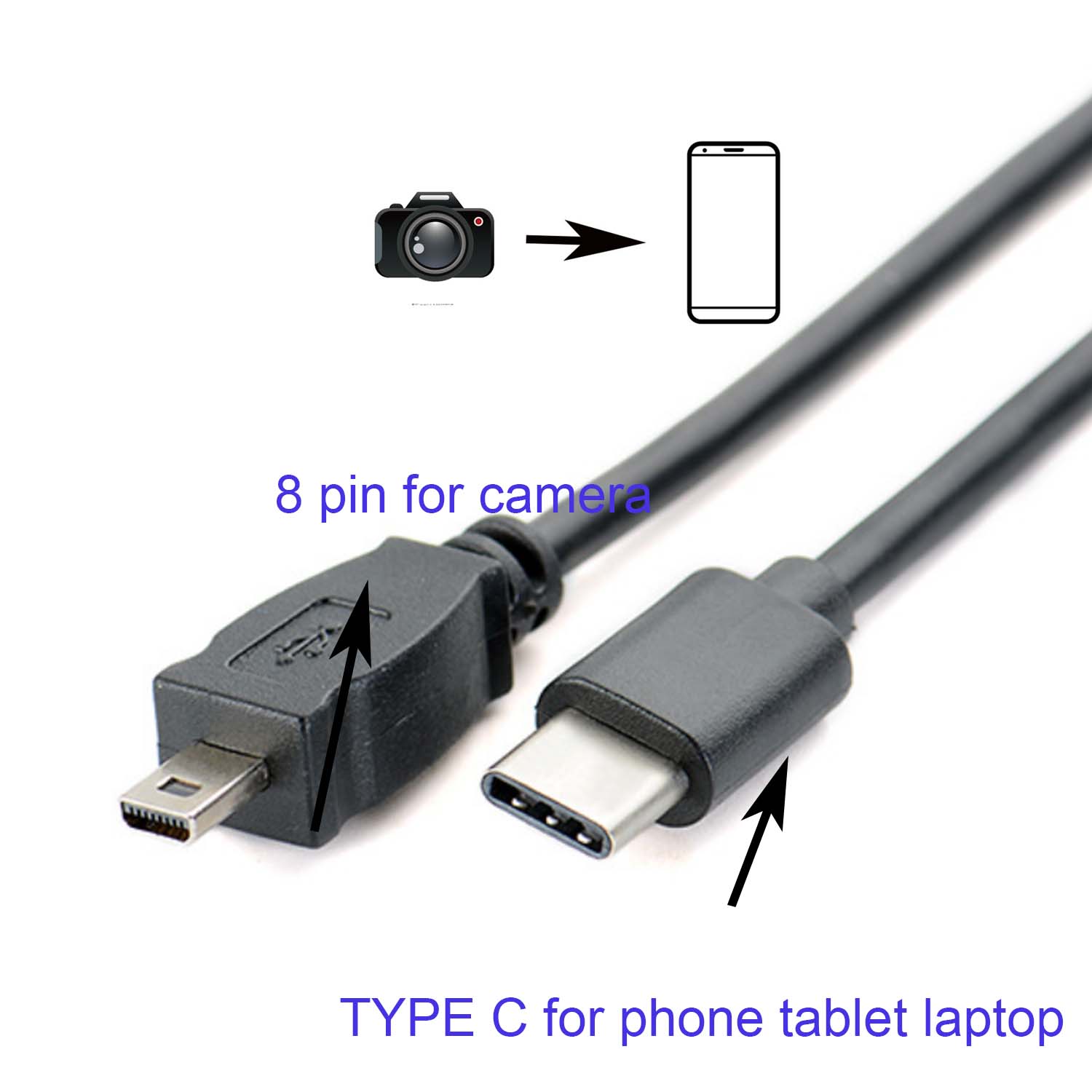 CABLE OTG tipo C para cámara N - Nikon Camera D3500 reseña y precio