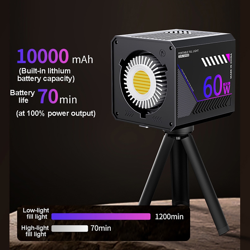 Luz de Video RGB de 60W, Luz L - Photography Natural Lighting reseña y precio