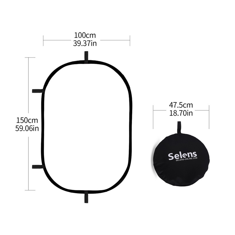 Reflector ovalado plegable de  - Photography Lighting Board reseña y precio